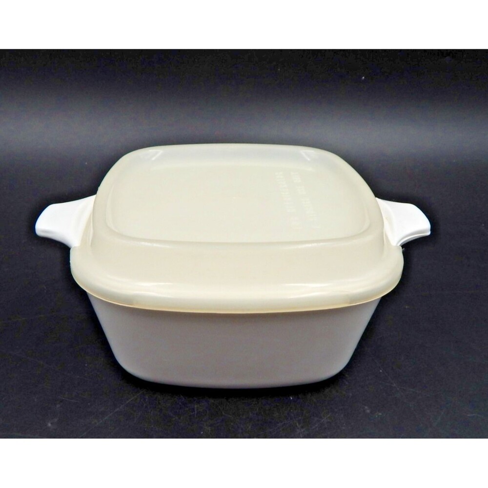 Corning Ware P-43-B White Casserole Dish Plastic Storage Lid 700 ML
